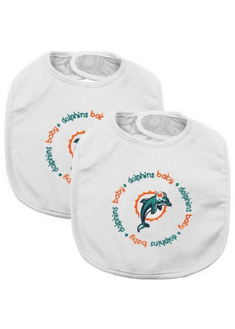 Baby Fanatic NFL Miami Dolphins 2-Pack Bibs