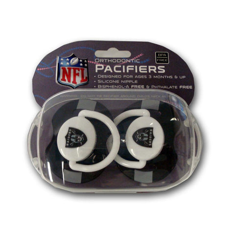 Baby Fanatic 2-Pack Pacifiers - Oakland Raiders