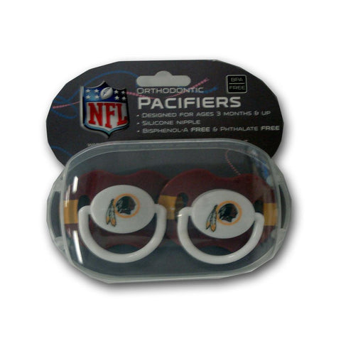 Baby Fanatic 2-Pack Pacifiers - Washington Redskins