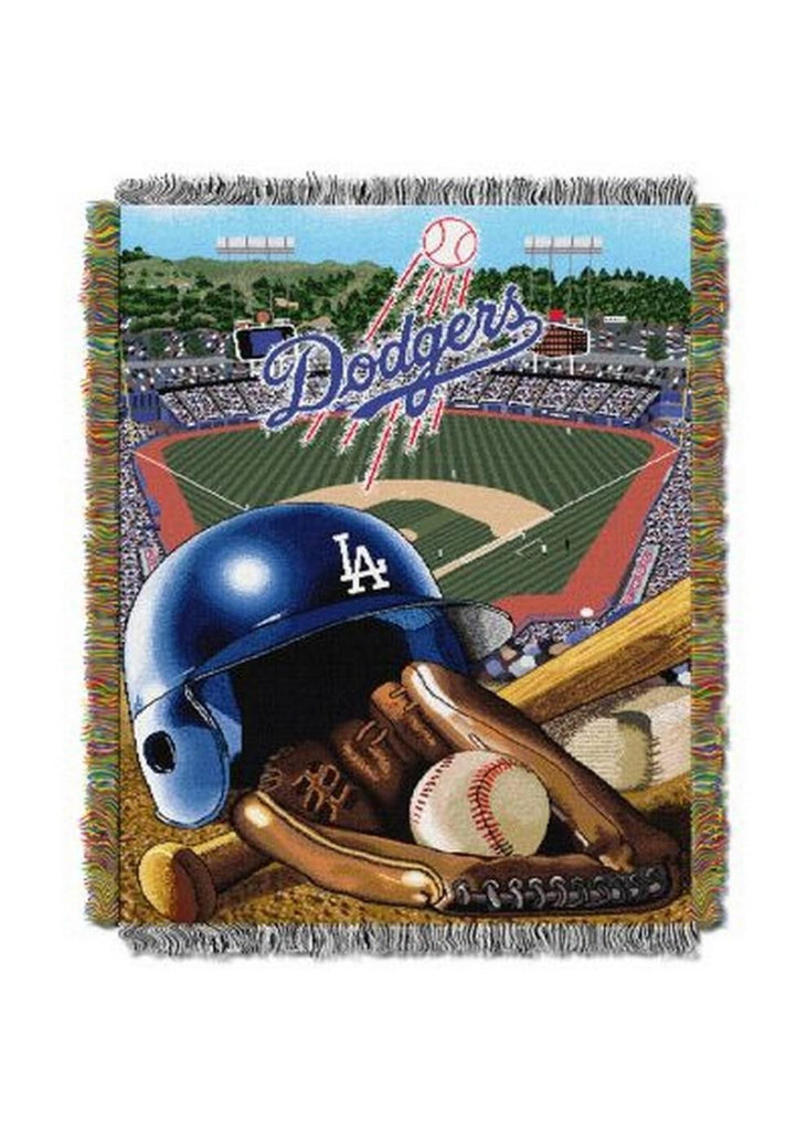 MLB Jacquard Throw Dodgers