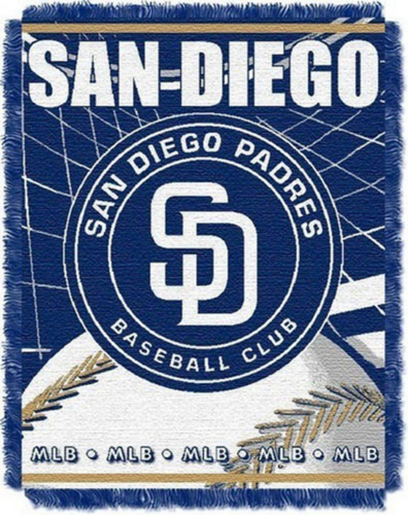 MLB San Diego Padres 48x60 Inch Jacquard Acrylic Throw