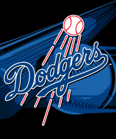 MLB LA Dodgers 50x60 Royal Plush Raschel Throw Blanket
