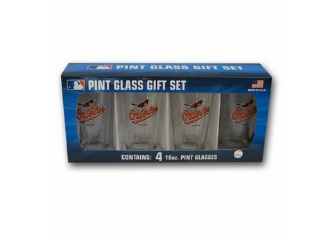 4 Pack Pint Glass MLB - Atlanta Braves