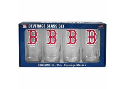 Boelter 4 pack Beverage Glass Set - Boston Red Sox