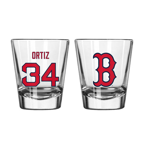 David Ortiz Clear 2oz Shot Glass