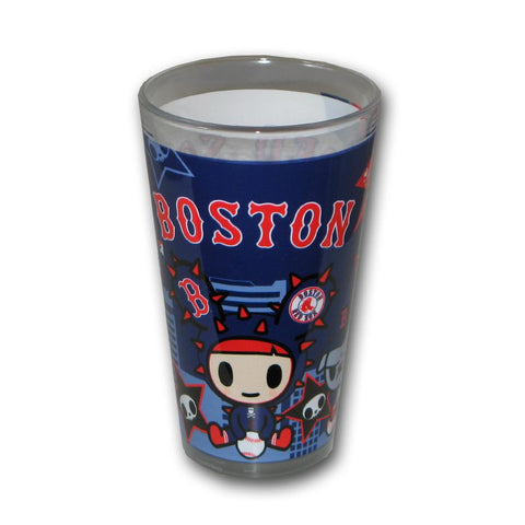 MLB Boston Red Sox Tokidoki Sublimated Pint Glass (2-Pack)  16-Ounce