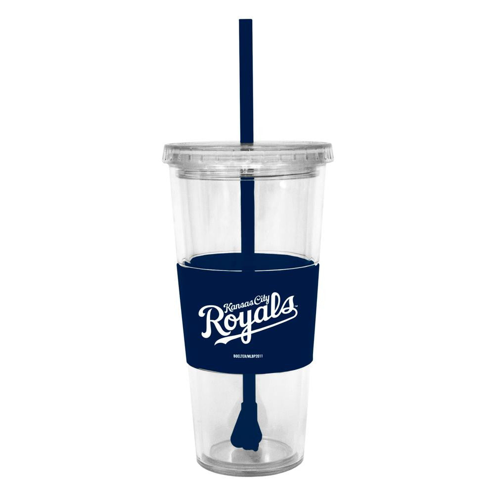 Lidded Cold Cup With Straw - Kansas City Royals