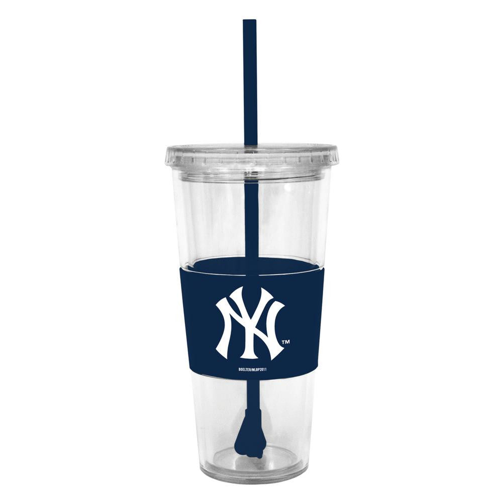 Boelter Lidded Cold Cup with Straw - MLB New York Yankees