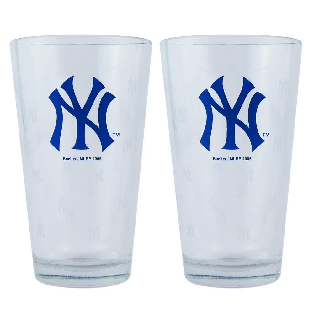 Boelter Pint Glass 2-Pack - New York Yankees