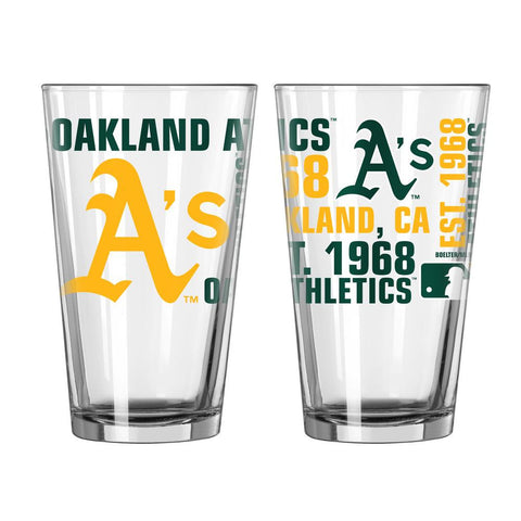 Boelter 16oz Spirit Pint Glass  Oakland Athletics