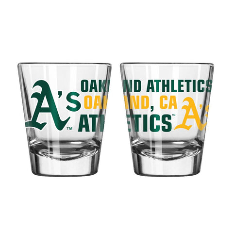 Boelter 2oz Spirit Shot Glass Oakland Athletics