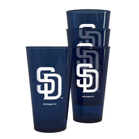 Boelter Plastic Pint Cups 4-Pack - San Diego Padres
