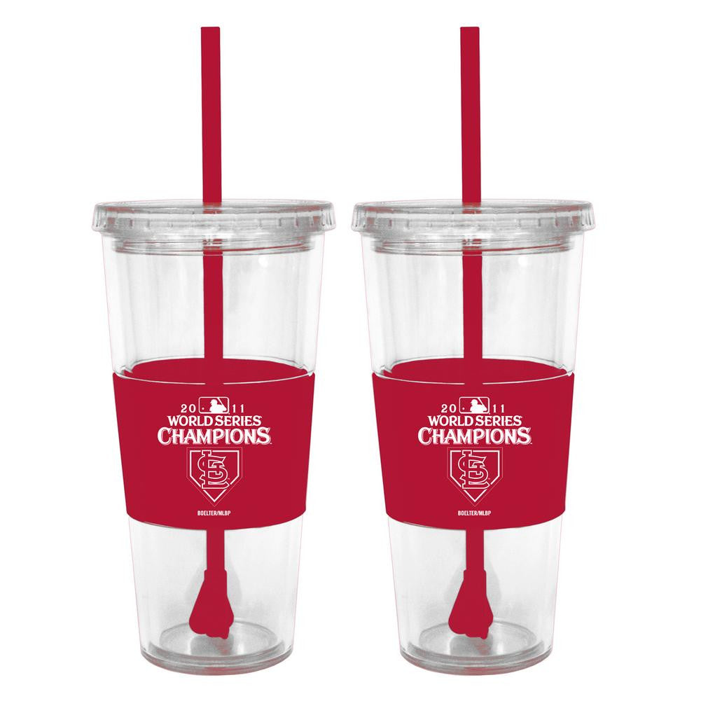 Boelter Lidded Cold Cup With Straw 2011 World Series Champions - St. Louis Cardinals