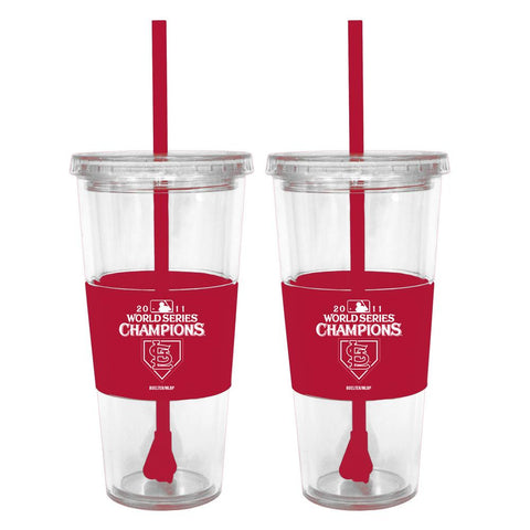 Boelter Lidded Cold Cup With Straw 2011 World Series Champions - St. Louis Cardinals