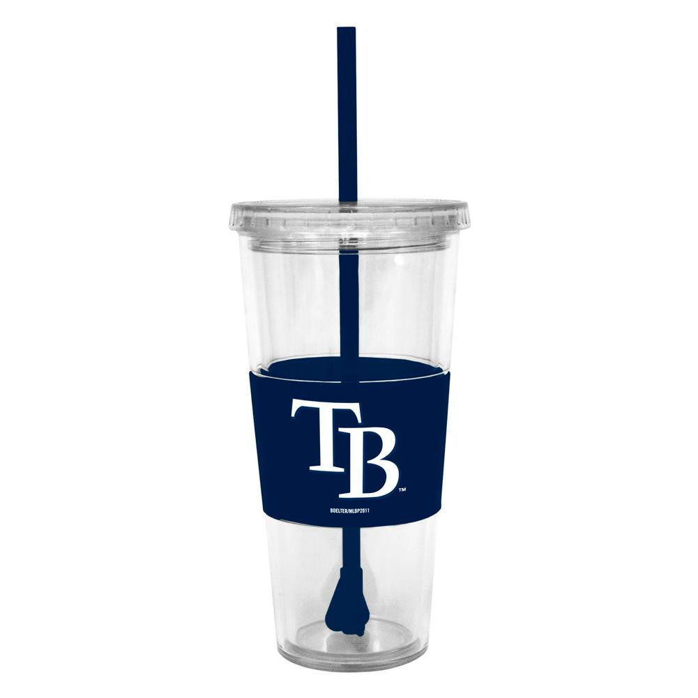 Lidded Cold Cup with Straw- Tampa Bay Rays