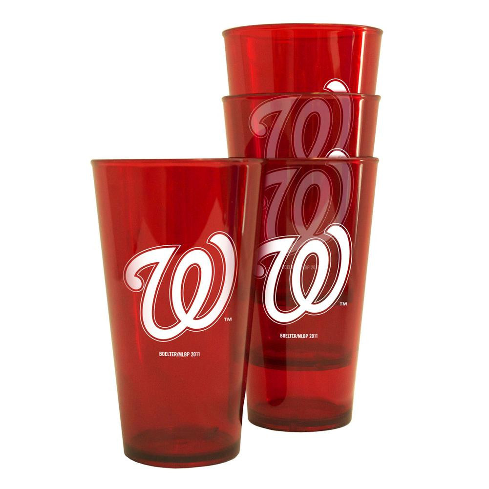MLB Washington Nationals Plastic Pint Glass Set