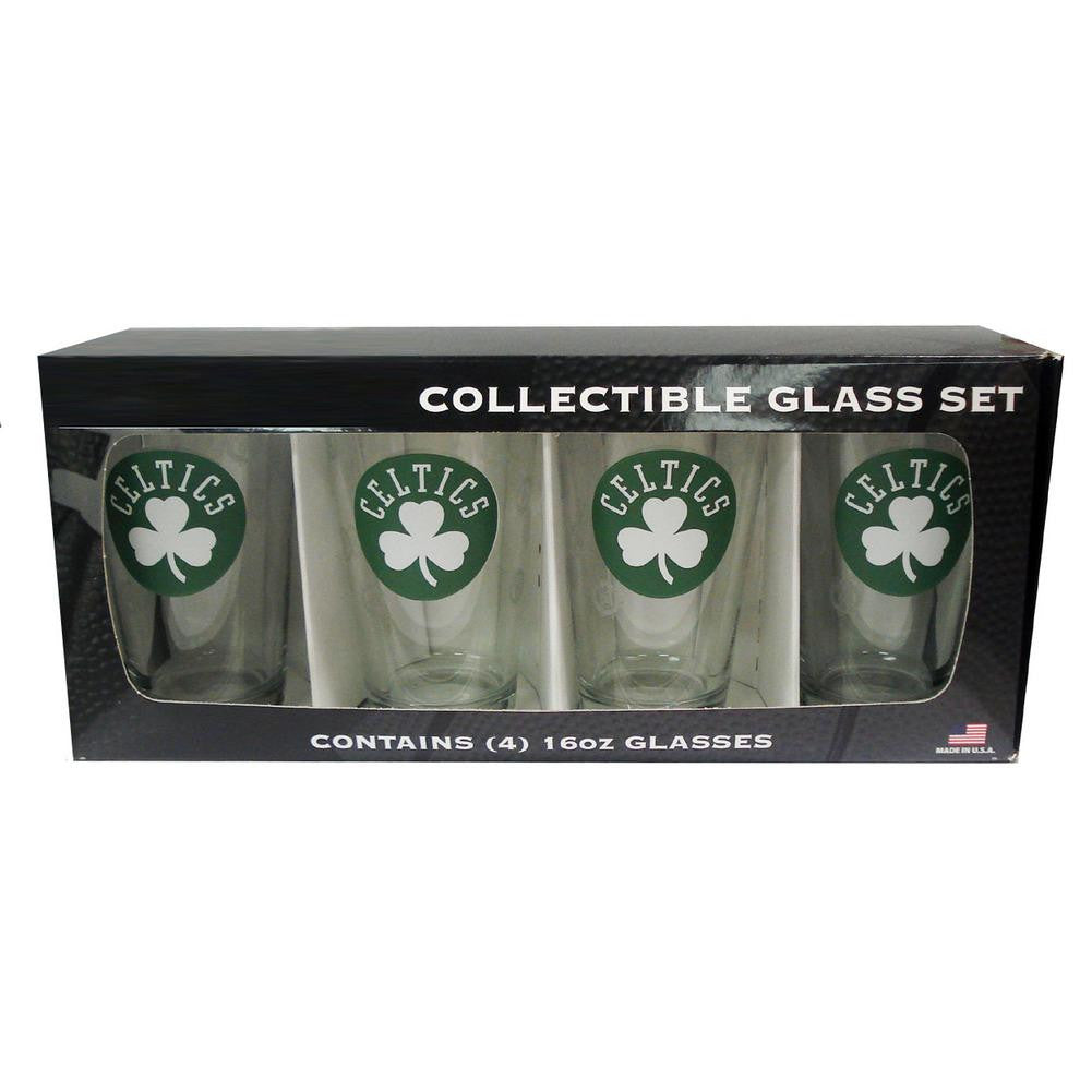 4 Pack Pint Glass NBA - Boston Celtics