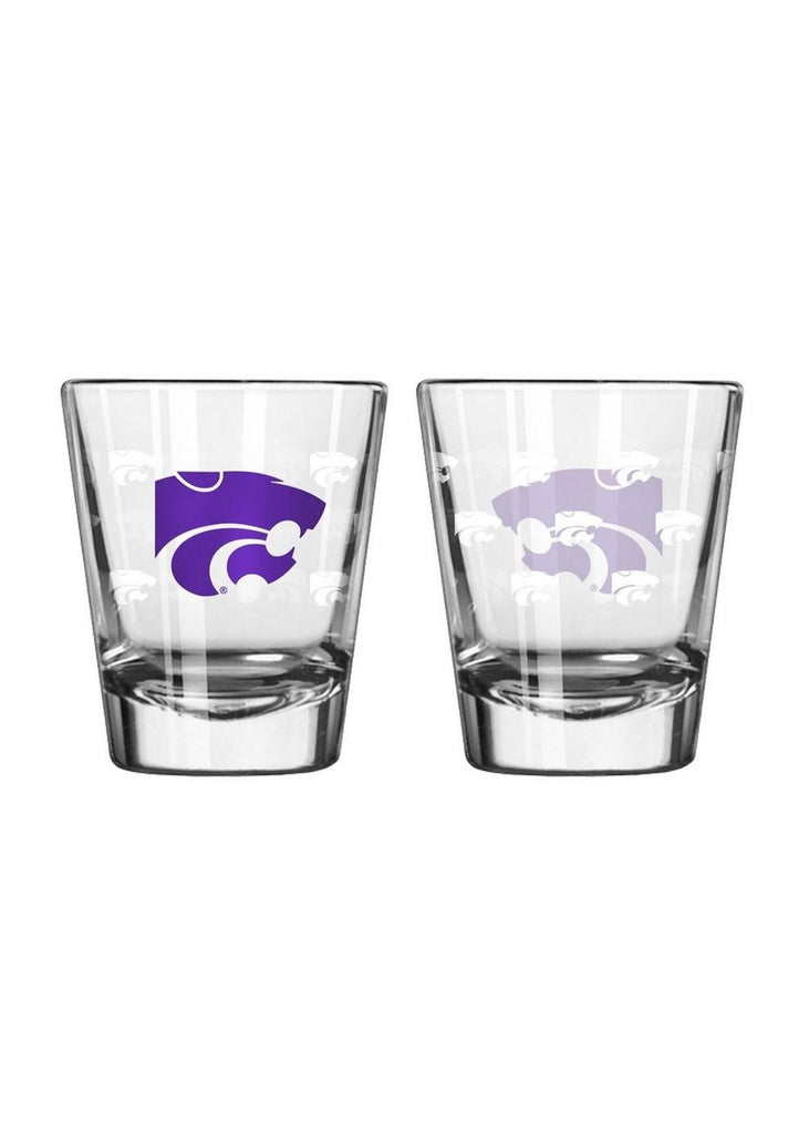 Boelter 2 ounce Satin Etch Shot Glass NCAA Kansas State Wildcats