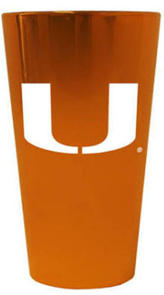 NCAA Miami hurricanes 22 Ounce Insulated Tumbler With Rubber Sleeve And Stir Straw