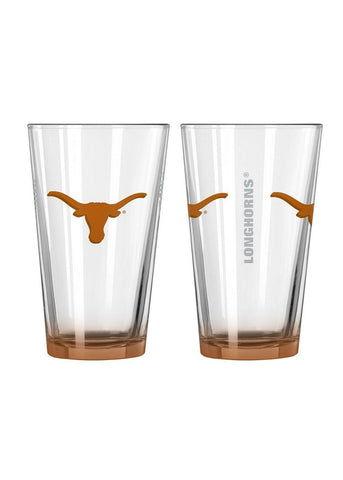 Boelter 16 ounce Elite Pint Glass NCAA Texas Longhorns