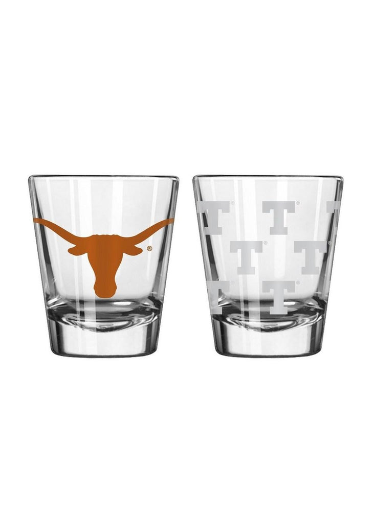 Boelter 2 ounce Satin Etch Shot Glass NCAA Texas Longhorns