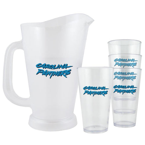 NFL Carolina Panthers Plastic Pitcher Tailgate Set