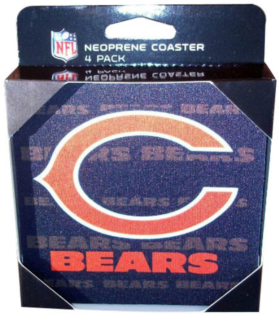 Boelter 4-Pack Neoprene Coasters - NFL Chicago Bears