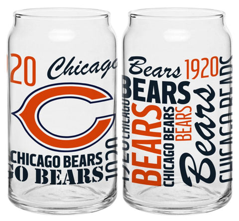 Boelter 16-Ounce Spirit Glass Can - NFL Chicago Bears