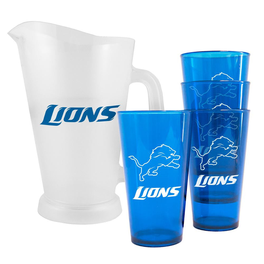 NFL Detroit Lions Pitcher And Cup Set