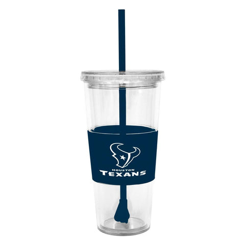 NFL Houston Texans Lidded Cold Cup with Straw