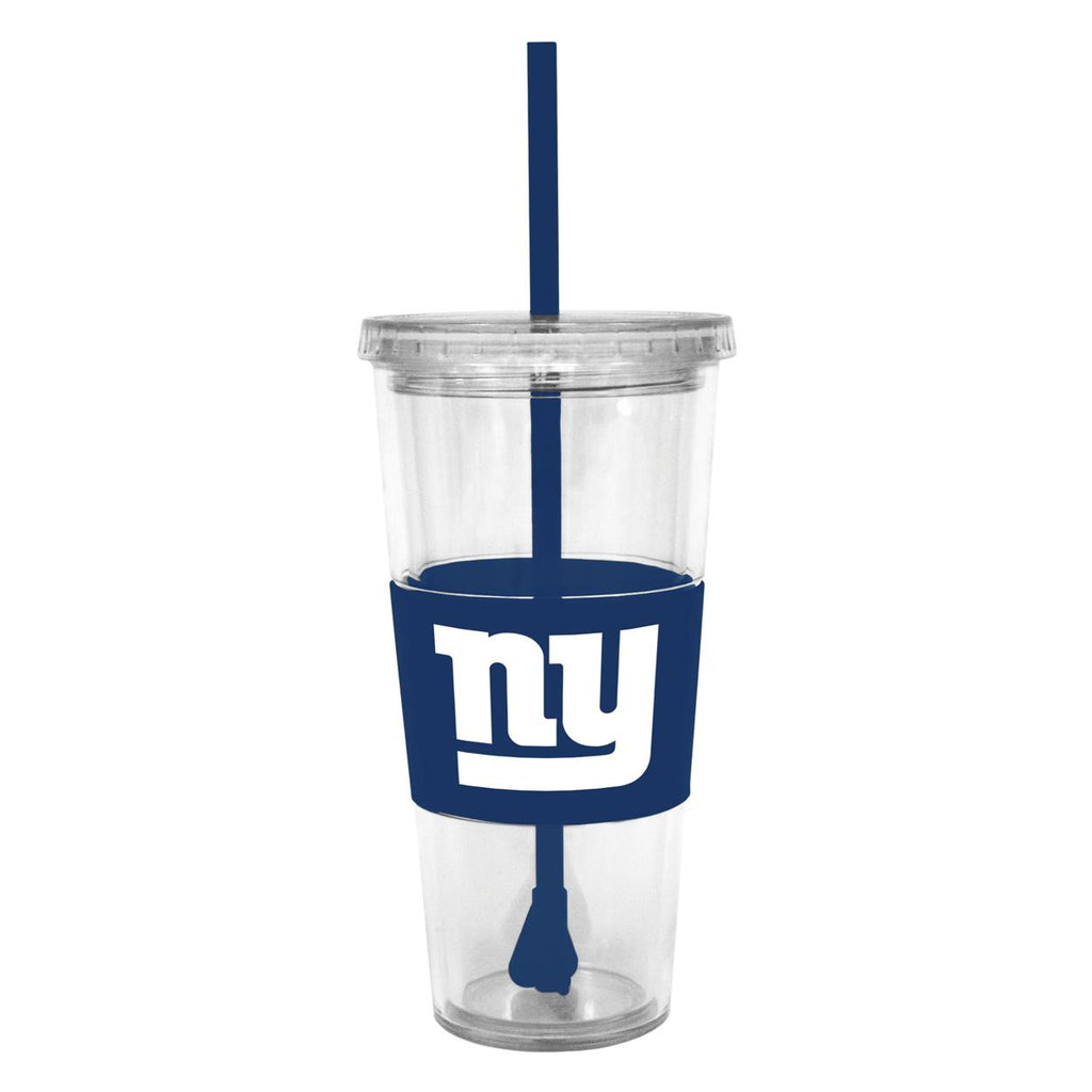 Lidded Cold Cup With Straw - New York Giants