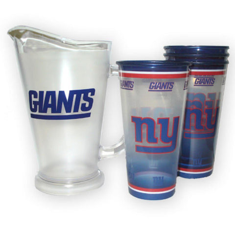 NFL BOELTER 32oz PITCHER & CUP SET-New York Giants