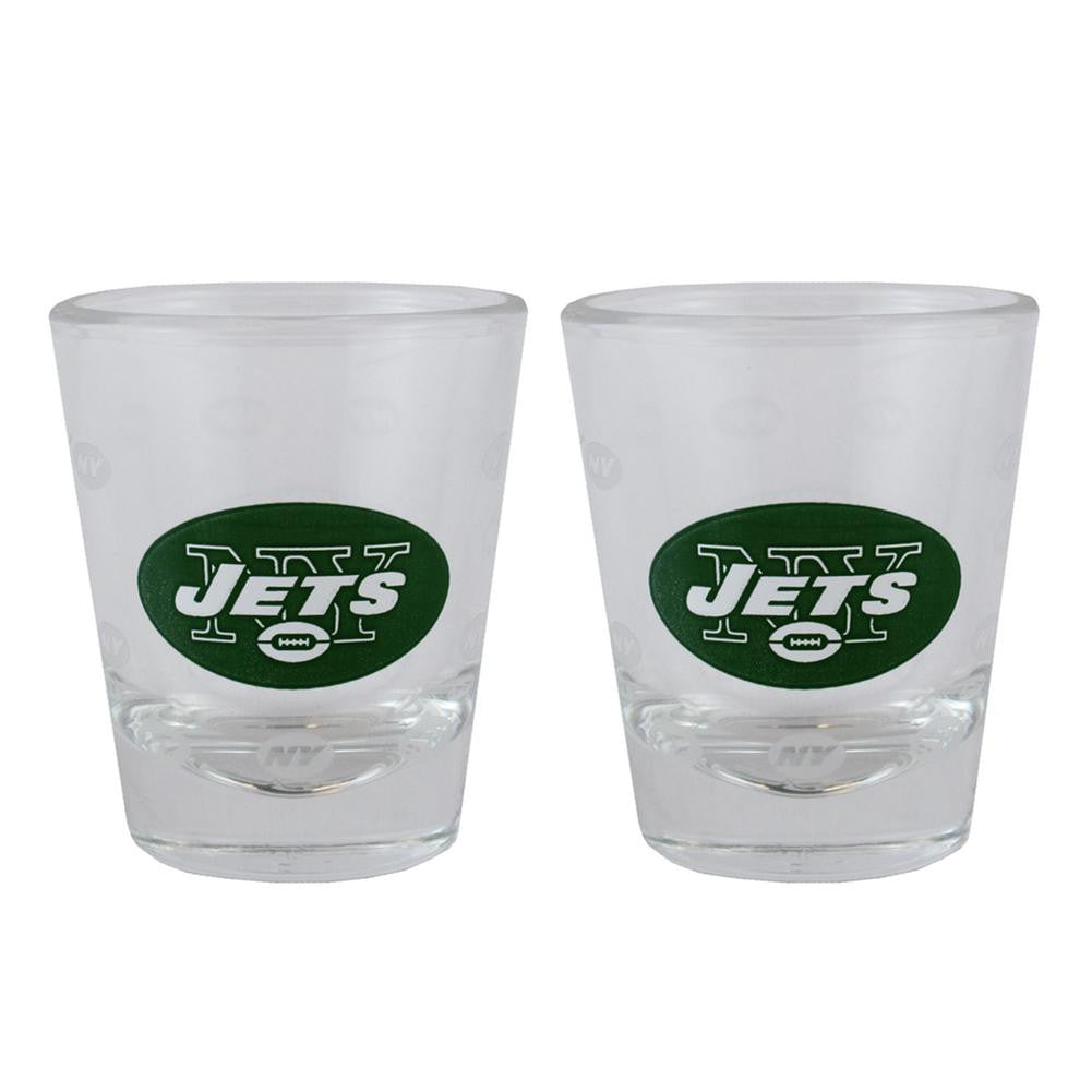 New York Jets 2oz 2 Pack Game Day Shot Glasses