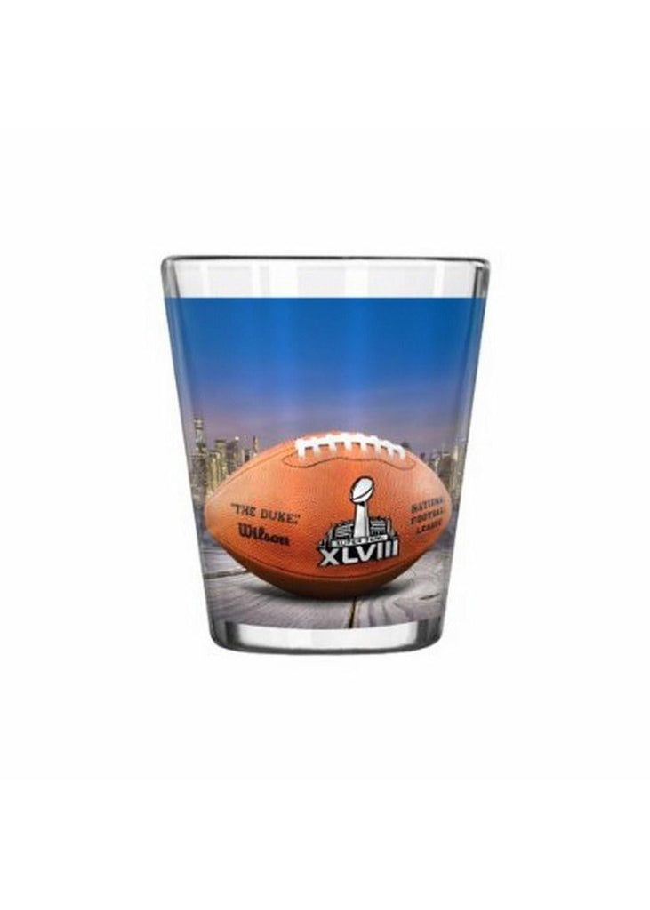 NFL Super Bowl XLVIII Sublimated Glass Shot  2-Ounce