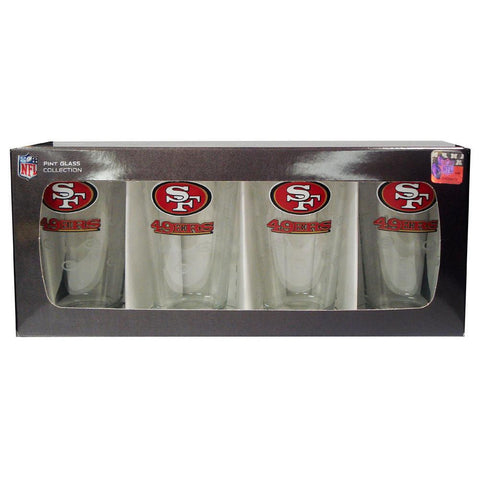 4 Pack Pint Glass NFL - San Francisco 49ers