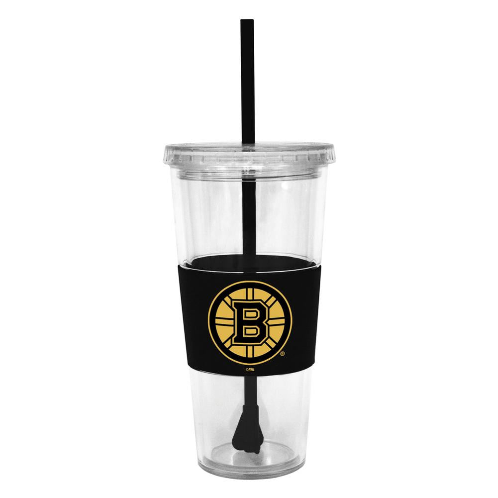 Boelter Lidded Cold Cup With Straw - Boston Bruins