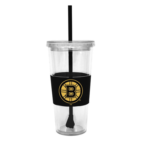 Boelter Lidded Cold Cup With Straw - Boston Bruins