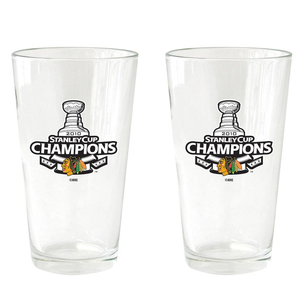 Stanley Cup Champs 2 piece Pint Glass Set