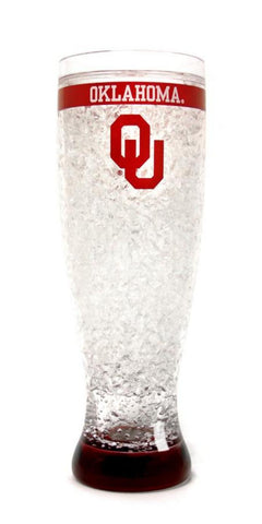 Crystal Pilsner Freezer Mug - U of Oklahoma