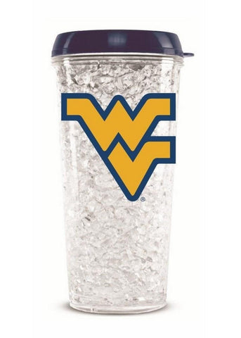Tumbler With Straw West Virginia Mountaineers