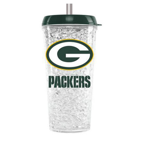 Duckhouse Crystal Tumbler With Straw - Green Bay