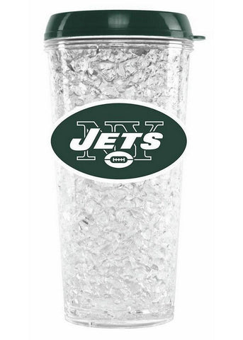 Duckhouse Crystal Tumbler With Straw - New York Jets