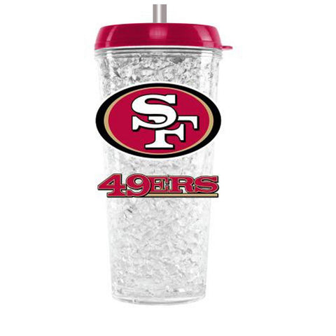Duckhouse Crystal Tumbler With Straw - San Francisco 49ers