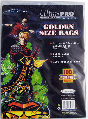 Ultra Pro Golden Size Bags, 7 5-8¿ X 10 3-8¿ (100-Pack)