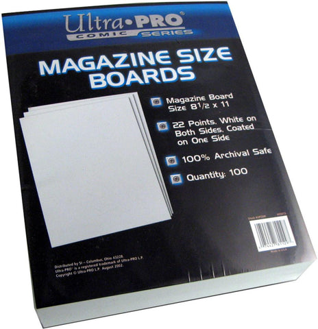 Ultra Pro Magazine Size Boards, 8 &frac12; X 11 (100-Pack)