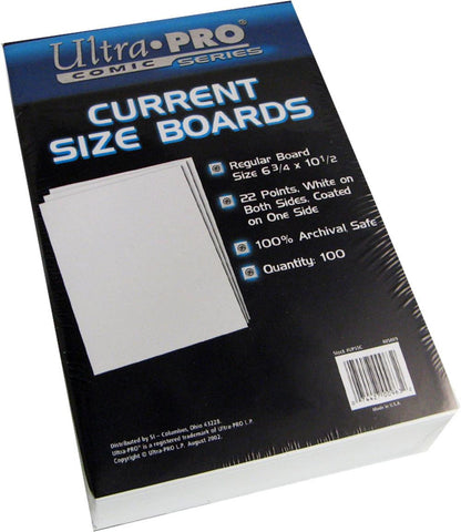 Ultra Pro Silver Size Boards  7 X 10 &frac12; (100-Pack)