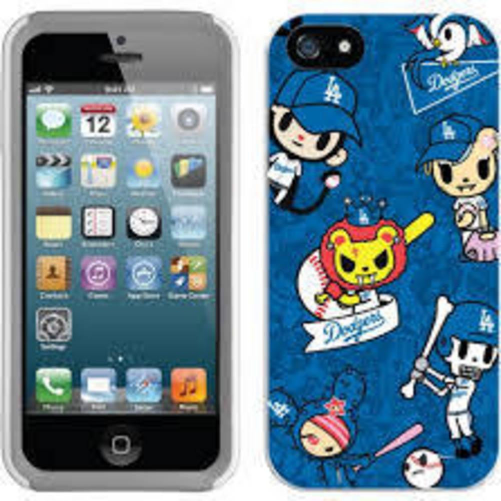 Coveroo MLB Los Angeles Dodgers Tokidoki Pattern Design iPhone 5 5s Thinshield Snap-On Case