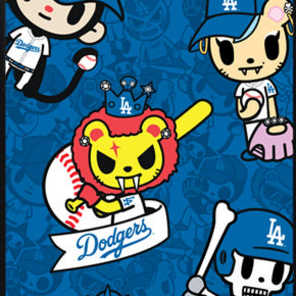 Coveroo MLB Los Angeles Dodgers Tokidoki Pattern Design Samsung Galaxy S4 Thinshield Snap-On Case