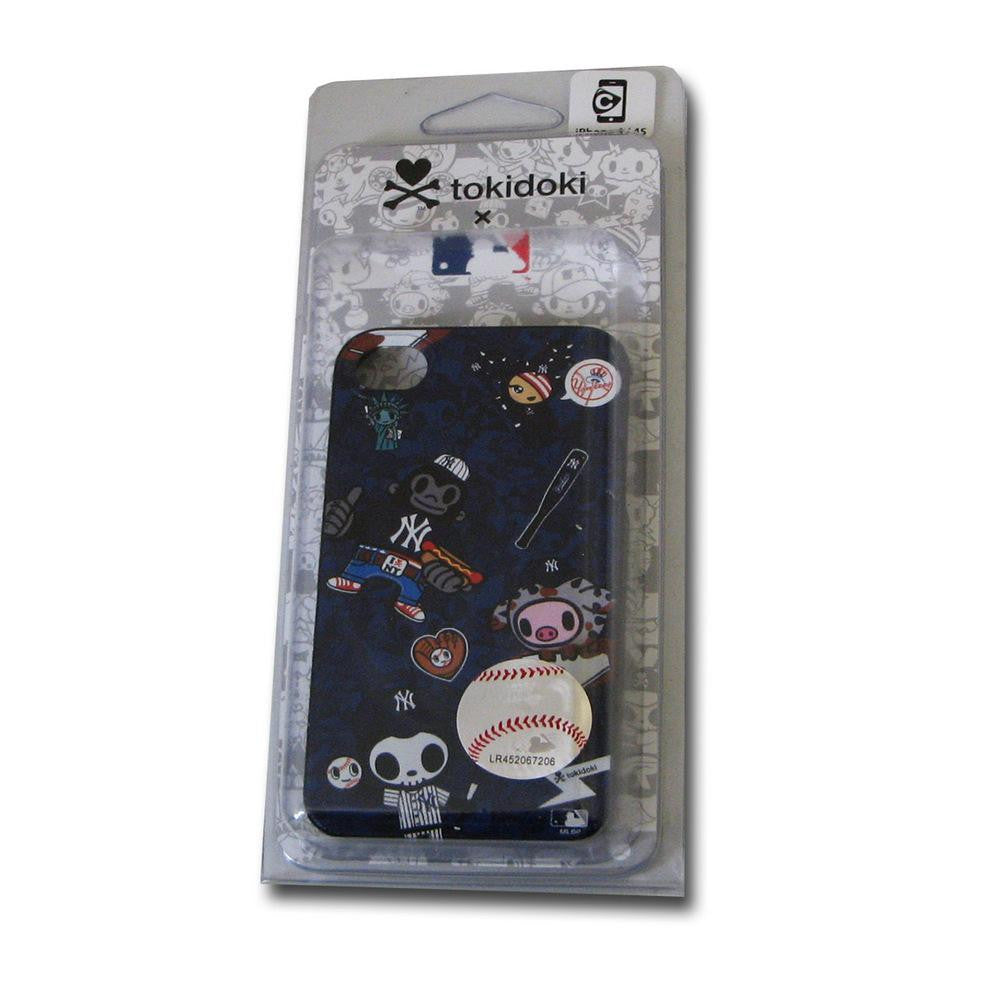 New York Yankees - Tokidoki Pattern design on a Black iPhone 4s - 4 Slider Case