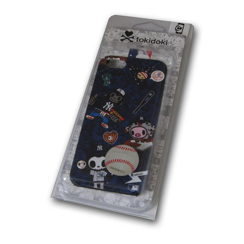 New York Yankees - Tokidoki Pattern design on a Black iPhone 4s - 4 Slider Case